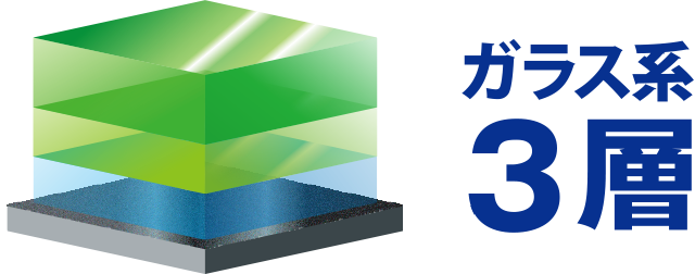 ガラス系3層