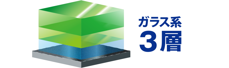 ガラス系 3層